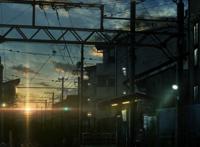 幽静的城市角落静止的铁轨交错