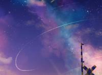 学生服学妹骑着单车落日大桥骑行唯美