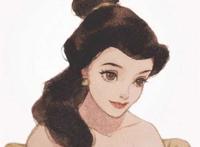 迪士尼公主插画阿莘 小美人鱼 (非商用,侵删) 