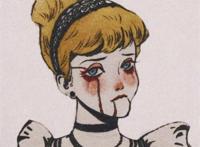 复古风迪士尼公主万圣节插画头像微博:-阿莘 复古风迪士尼公主万圣节插画头像微博:-阿莘