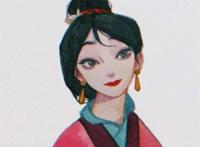 迪士尼公主插画风 图源@阿莘