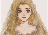 插画师阿莘 迪士尼公主 古风/婚纱 头像
