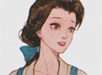 迪士尼 阿莘 手绘 插画 壁纸 美女与野兽 贝儿