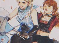 艾莎和安娜百合