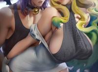 cg窝裸体漫画插画巨乳御姐经典合集