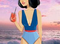 迪士尼公主穿上现代泳衣后,乐佩美丽让人心动