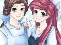 日式少女漫画的画风迪士尼旗下的公主