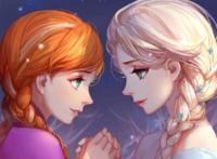 迪士尼公主艾莎安娜 