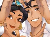 迪士尼公主&王子系列插画,太甜了!