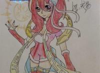 奥奇传说手绘末女王拟人.