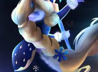 ol女王范十足 冬境仙灵索拉卡冰雪节皮肤