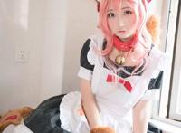 fgo——激萌小女仆,玉藻猫性感白丝cos!