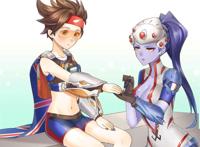 守望先锋 猎空x黑百合