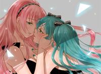 miku&luka~(可放大) #初音# #巡音# #二次元# #百合