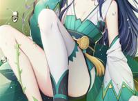 二次元动漫少女美女足 午睡少女