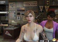gta5灰发白肤美女捏脸数据图