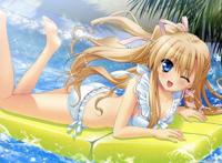 动漫美女泳装完整图,全身的包括脚?谢谢!