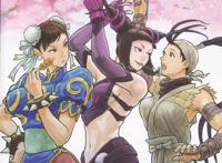 春丽的包包头,代表的就是中国形象(原型茅瑛),韩蛛俐代表的是韩国