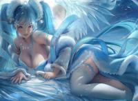 一张lol娑娜大胸白丝4k电脑壁纸