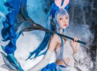 王者荣耀阿离花间舞cosplay,清新靓丽的coser