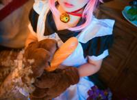 cos:白丝女仆小可爱,一只玉藻猫