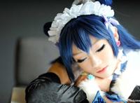 螺旋猫love live园田海未女仆装cos秀
