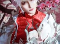 王者荣耀诸葛亮武陵仙君cos 小哥哥桃花妆仿妆