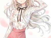 二次元仙女壁纸,橘子味汽水是你