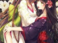 海量二次元少女百合美图奉上!同性拥吻