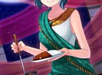 二次元萌妹亲喂咖喱美图秀色可餐