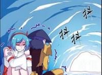 小漫画刘备和大乔被困雪山