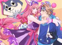 王者荣耀#猫狗日记#大乔★孙策#策乔 画手:冬至http://guilingshy.