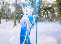 王者荣耀cosplay王昭君冰雪之华cosply