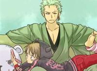 索隆路飞霸气手机壁纸