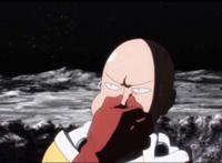 屏气的埼玉 好可爱 一拳超人