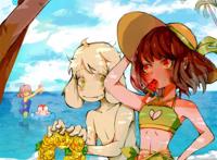 夏日游泳 charax小羊 friskxsans