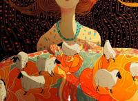 chinese new year card / year of the sheep - crystal kung