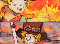 艾斯萨博真的帅,路飞太幸福了吧!