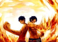 海贼王火拳艾斯那张背对着屏幕的壁纸的大图版