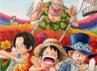 海贼王,艾斯,路飞,萨博,小时候