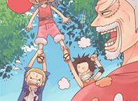 路飞艾斯萨博三兄弟小时候电脑壁纸[萌萌哒]