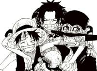 素材 海贼王 艾斯 萨博 路飞