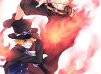 海贼王 动漫 彩色 艾斯 萨博