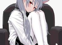 黑,白,丝,过膝袜,超可爱的二次元萌妹子