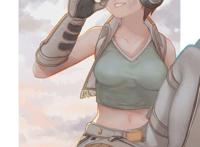 d.va_狸猫欧吉桑_守望先锋圈插画