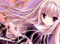 月夜的奶酪动漫美女win7高清电脑壁纸