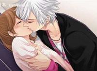 动漫女生舌吻男生口水拉丝图片