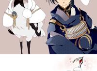 p站画师 モノ 作品三日月宗近 鹤丸国永