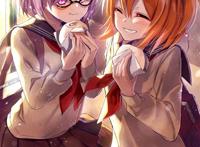 fgo.咕哒子.藤丸立香.玛修·基列莱特.学妹.盾娘.