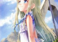 那朵花清新白衣少女牙衣子图片